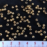 Forgyldte perler 3 mm.